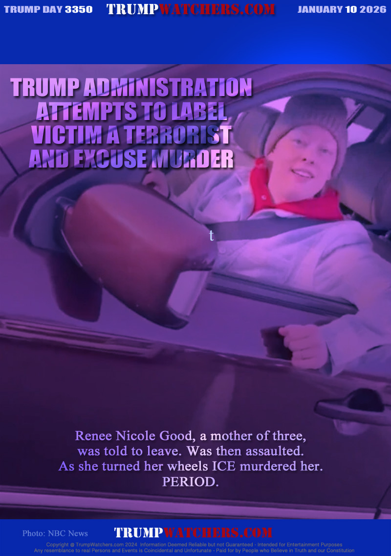 Renee Nicole Good, a mother of three,
was told to leave. Was then assaulted.
As she turned her wheels ICE murdered her.
PERIOD.